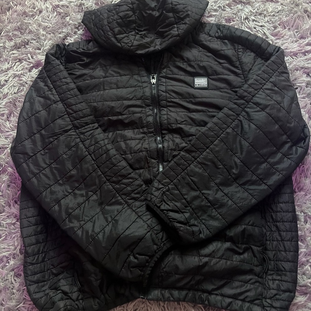 Dutch Bros Black Quilted Sweater